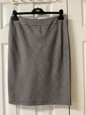 Ted Baker pleated houndstooth pencil skirt